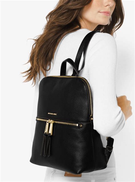 rhea small backpack michael kors|mk rhea slim backpack.